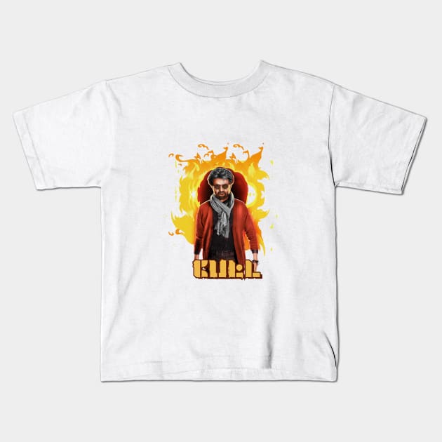 THALAIVAR RAJINI Kids T-Shirt by teespotfashions